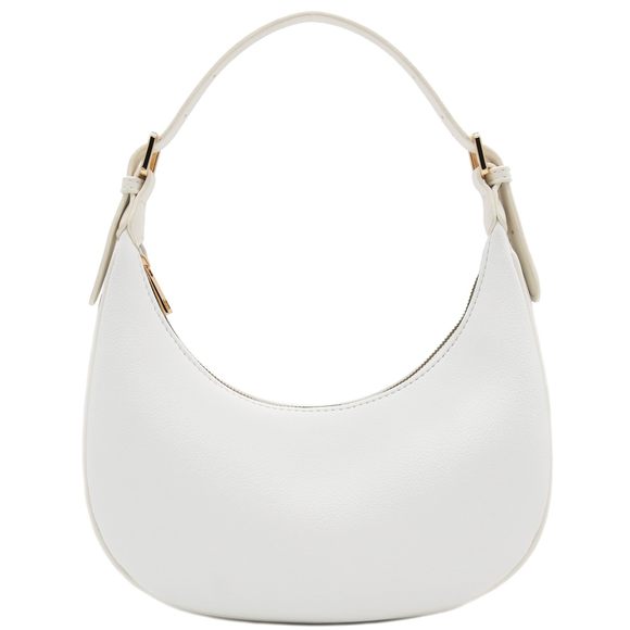 Elegant Crescent Shoulder Bag Underarm Purse White <3 - Picture 1 of 7